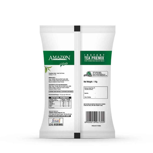 AMAZON Plus 3-in-1 Cardamom Tea Premix 1kg instant tea premix packet for vending machines