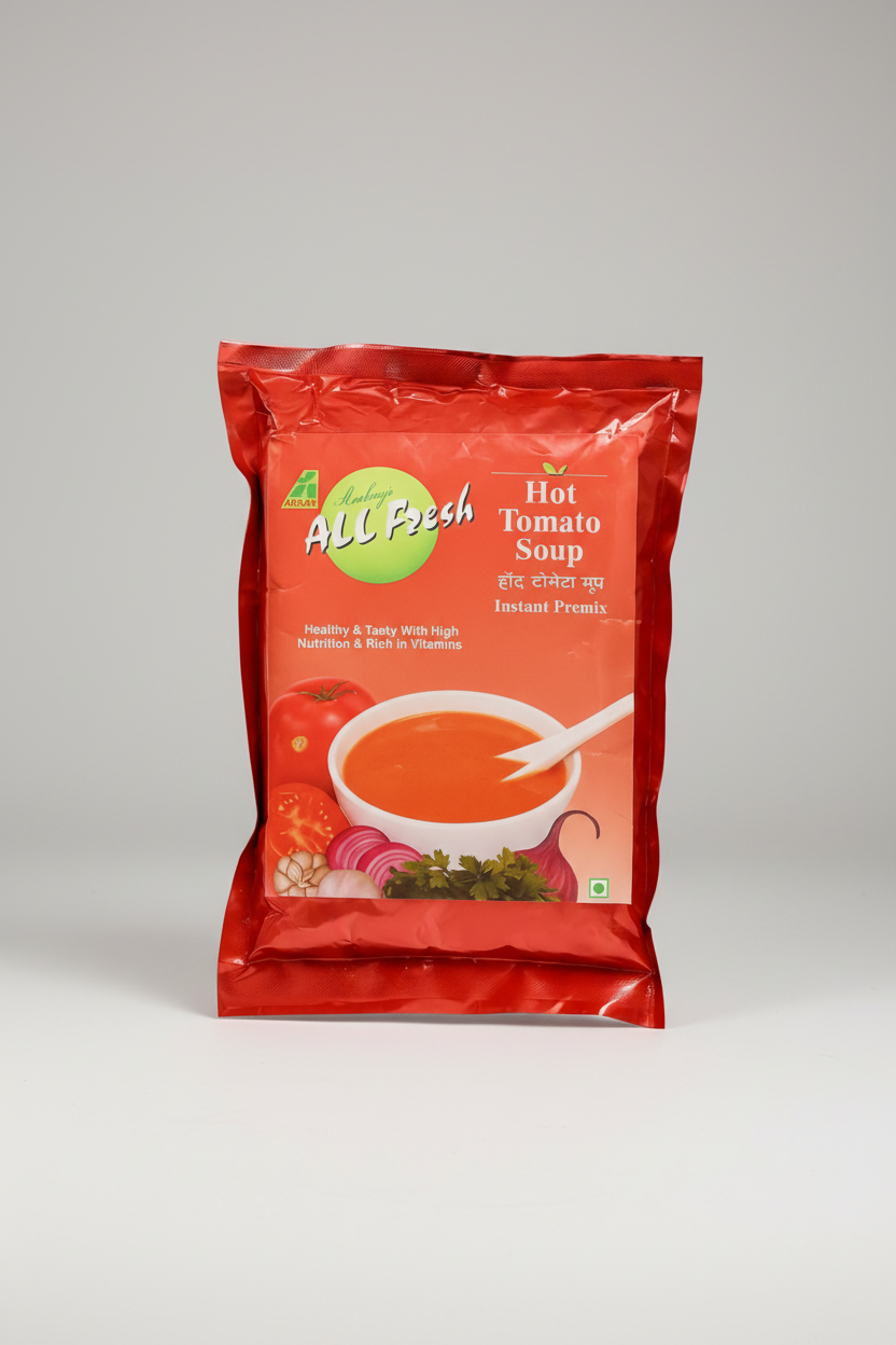 All Fresh Tomato Soup 1kg packet by TEA COFFEE VENDING SERVICE with hot tomato soup image
