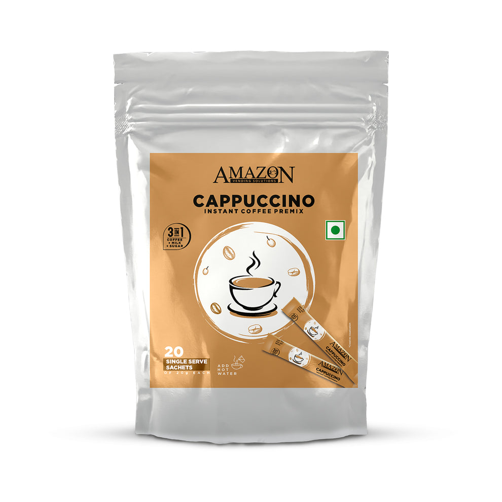 AMAZON 3-IN-1 CAPPUCCINO COFFEE Sachets - COFFEE WALLA CALL ANY REQUIREMENT 99397588888 24*7