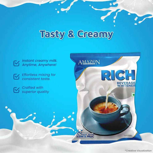 Atlantis rich milk coffee machine supplies creamy milk beverage whitener packet with cup of coffee