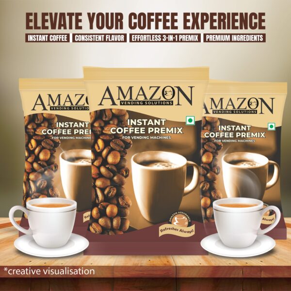 Amazon coffee premix powder instant coffee packets with coffee cups for vending machines