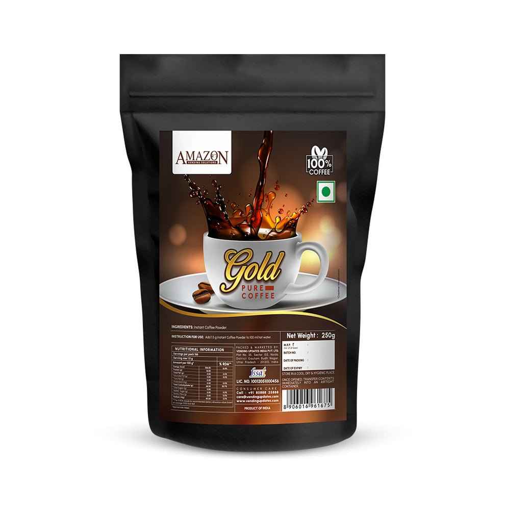 Amazon Gold Instant Coffee Powder 250g - Rich & Smooth - COFFEE WALLA CALL ANY REQUIREMENT 99397588888 24*7