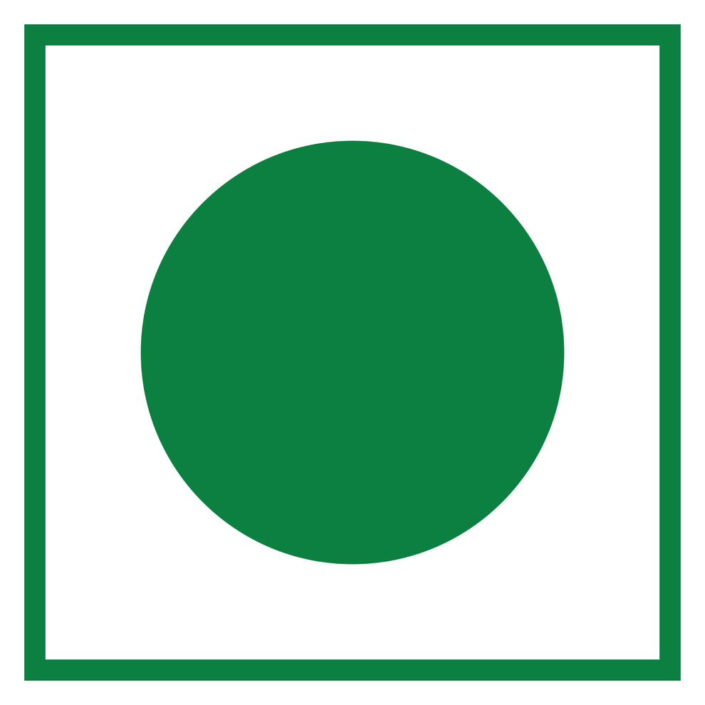 Green circular logo on white background representing Tea coffee vending service with Amazon instant cappuccino powder