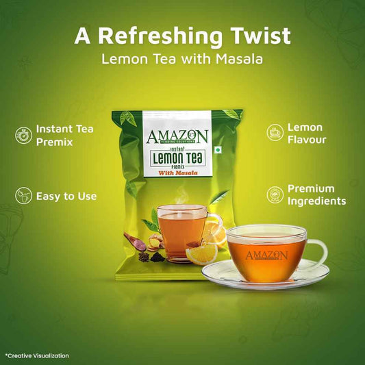 Amazon Lemon Masala Tea Premix Price - Instant & Premium - COFFEE WALLA CALL ANY REQUIREMENT 99397588888 24*7