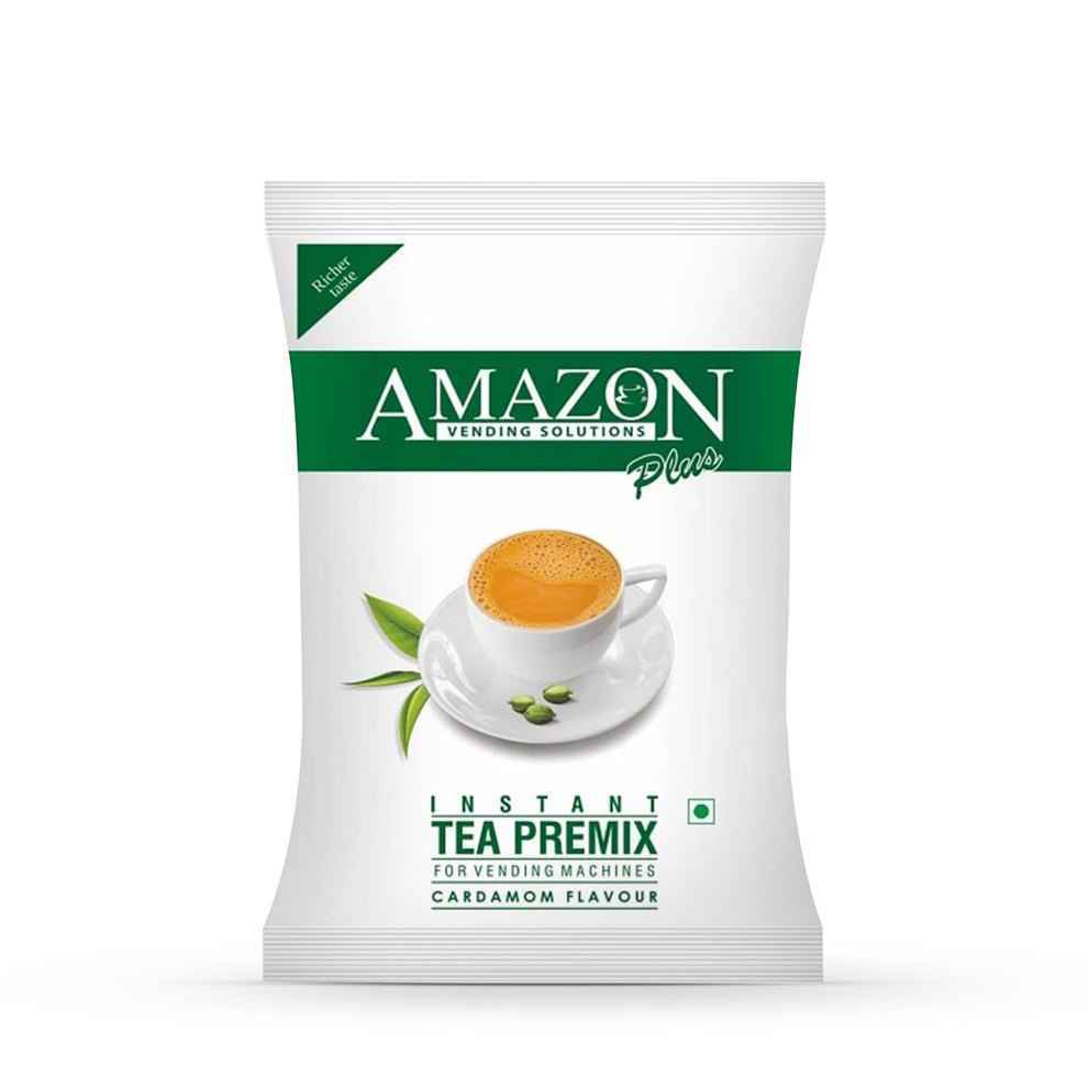 AMAZON Plus 3-in-1 Cardamom Tea Premix instant tea pouch with rich taste for vending machines