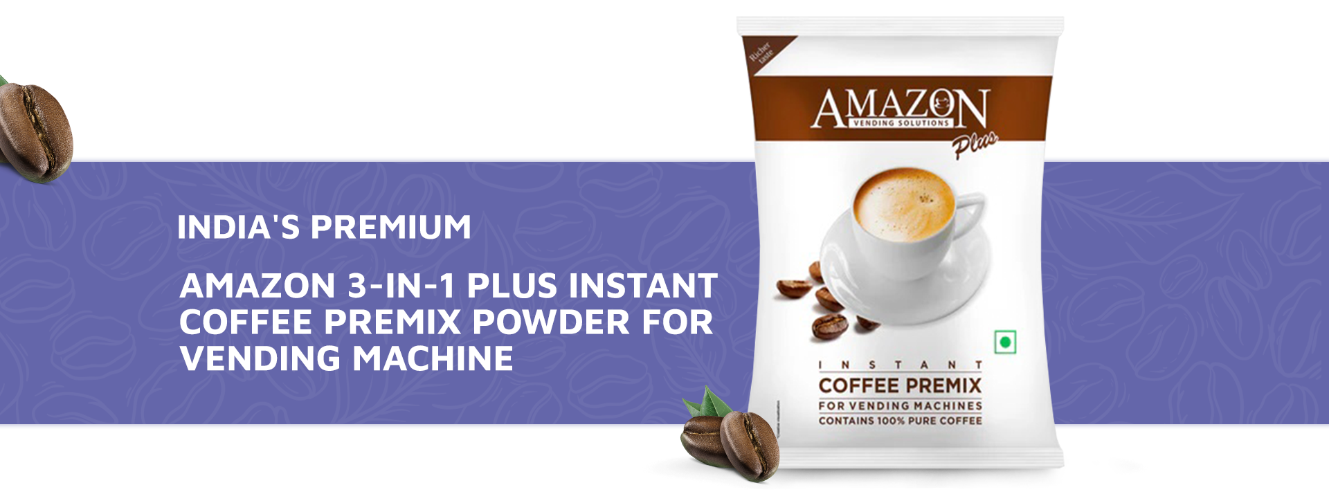 AMAZON PLUS COFFEE PREMOX 1 KG Instant Coffee Premix - COFFEE WALLA CALL ANY REQUIREMENT 99397588888 24*7