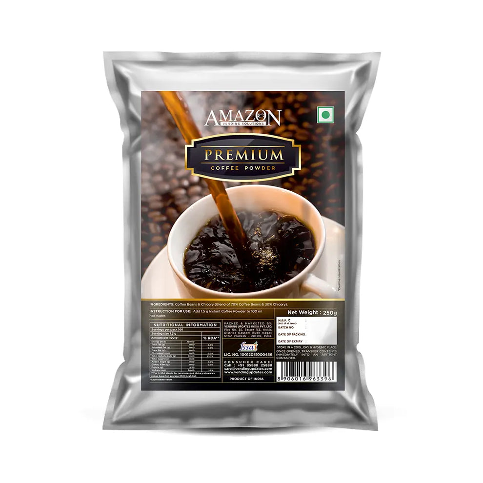 AMAZON PREMIUM black Coffee Powder 250g - COFFEE WALLA CALL ANY REQUIREMENT 99397588888 24*7