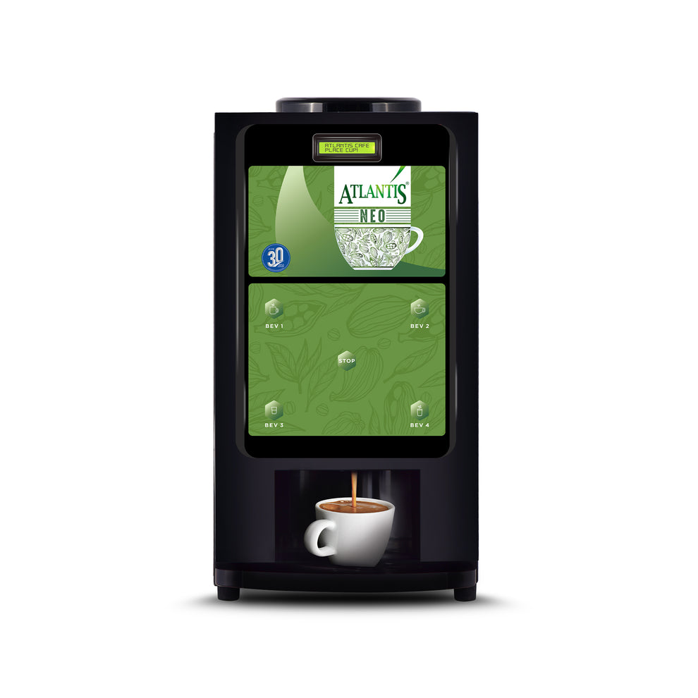 ATLANTIS NEO 3-Lane Tea and Coffee Vending Machine - Dedicated Hot Water - COFFEE WALLA CALL ANY REQUIREMENT 99397588888 24*7