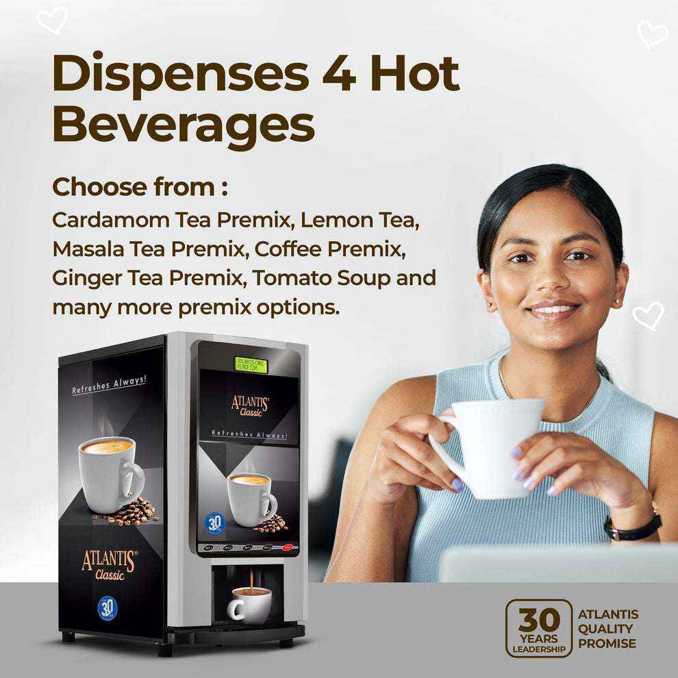 Atlantis Classic 4 Lane Tea Coffee Vending Machine - COFFEE WALLA CALL ANY REQUIREMENT 99397588888 24*7