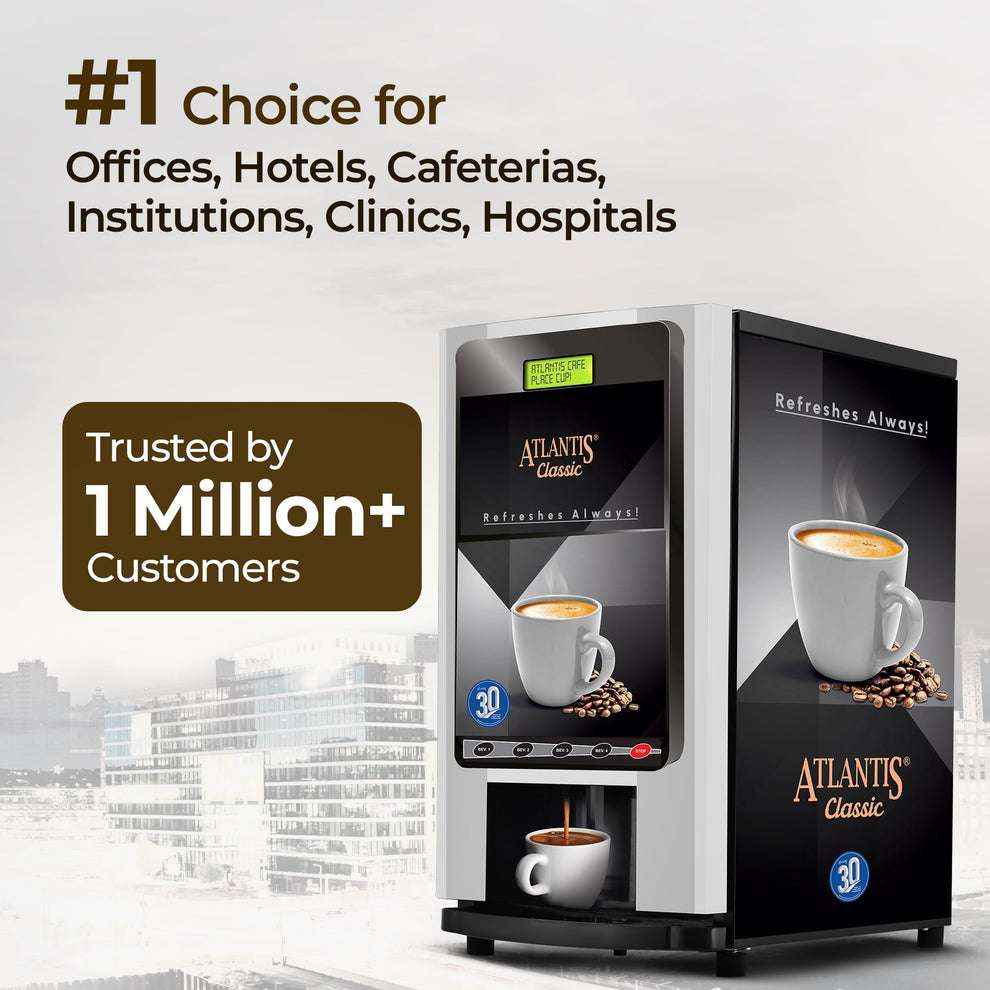 Atlantis Classic 4 Lane Tea Coffee Vending Machine - COFFEE WALLA CALL ANY REQUIREMENT 99397588888 24*7