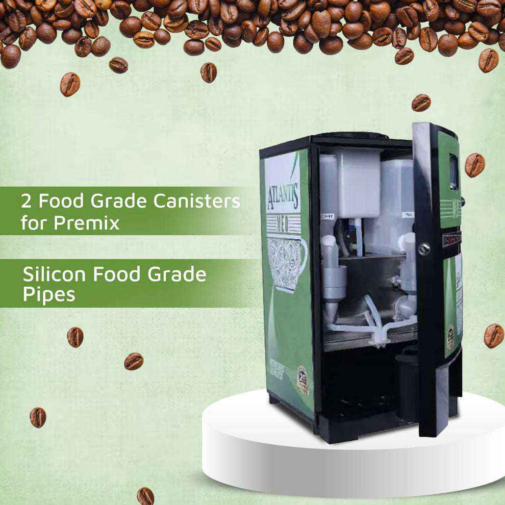 Atlantis Coin Coffee Machine 2 Lane - Reliable Vending - COFFEE WALLA CALL ANY REQUIREMENT 99397588888 24*7