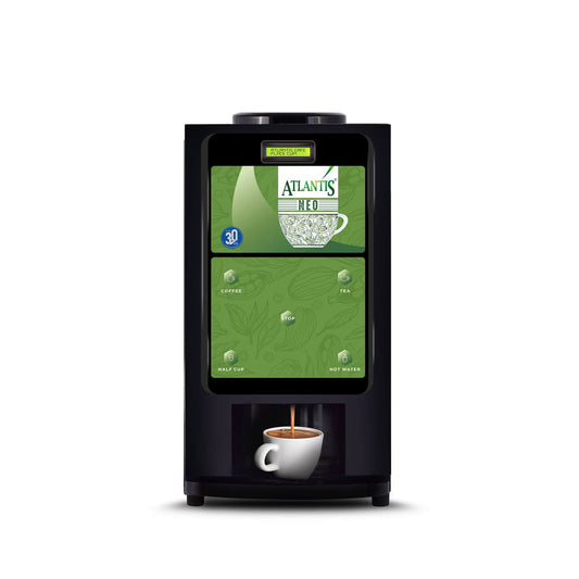 ATLANTIS NEO 2-Lane Tea and Coffee Vending Machine - Dedicated Hot Water - COFFEE WALLA CALL ANY REQUIREMENT 99397588888 24*7