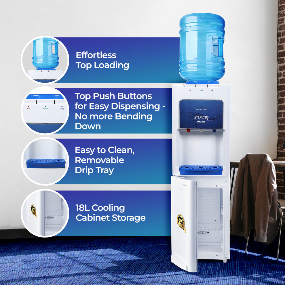 ATLANTIS PRIME Floor Standing Water Dispenser - Modern Space-Saving Design - COFFEE WALLA CALL ANY REQUIREMENT 99397588888 24*7