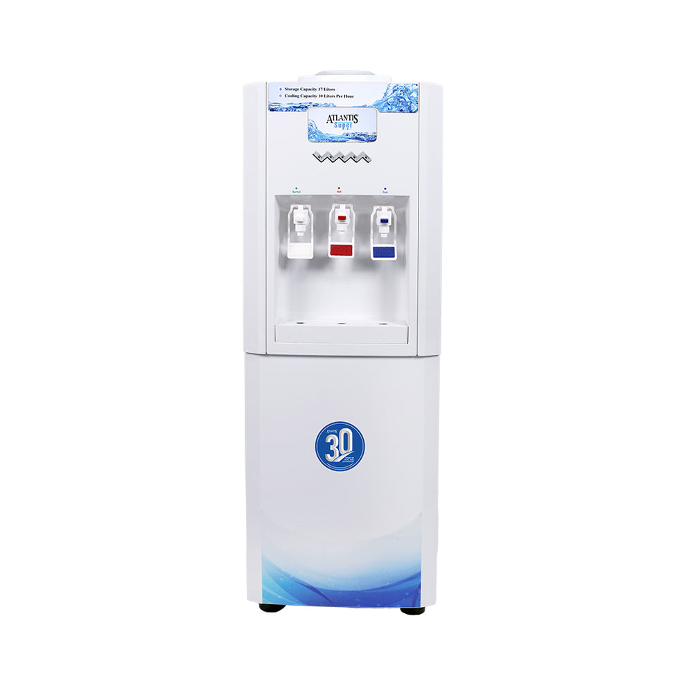 ATLANTIS SUPER Floor Standing Water Dispenser with RO Compatible (Available Space for RO Setup)- 3 Taps (15l Large Cold Tank Capacity) free delivery all over India - COFFEE WALLA CALL ANY REQUIREMENT 99397588888 24*7