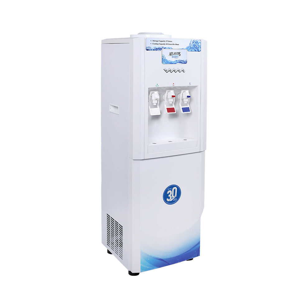 ATLANTIS SUPER Floor Standing Water Dispenser with RO Compatible (Available Space for RO Setup)- 3 Taps (15l Large Cold Tank Capacity) free delivery all over India - COFFEE WALLA CALL ANY REQUIREMENT 99397588888 24*7