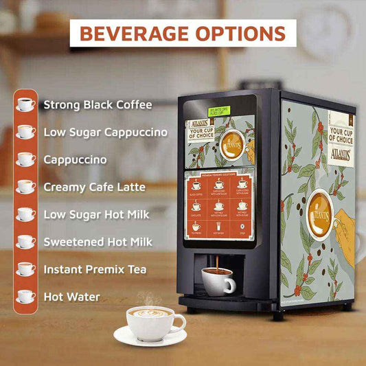 Atlantis Select 7 Option Tea & Coffee Vending Service - COFFEE WALLA CALL ANY REQUIREMENT 99397588888 24*7