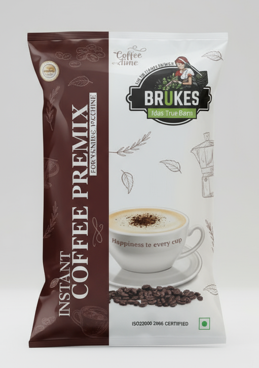 brukes Instant Cold Coffee Premix 1kg Rich & Smooth - COFFEE WALLA CALL ANY REQUIREMENT 99397588888 24*7