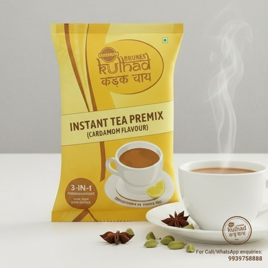 brukes Instant Tea Premix 1 kg Cardamom Flavour - COFFEE WALLA CALL ANY REQUIREMENT 99397588888 24*7