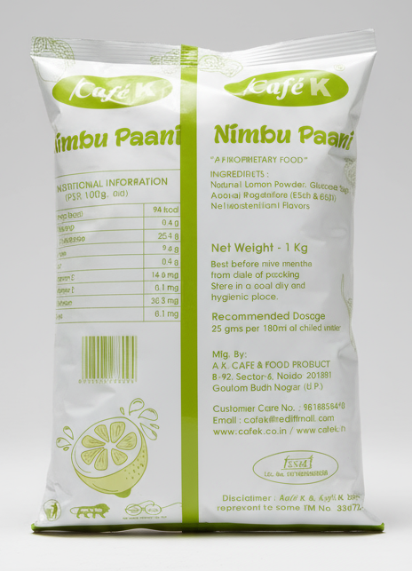 Nimbu Paani Premix for Vending Machines - COFFEE WALLA CALL ANY REQUIREMENT 99397588888 24*7