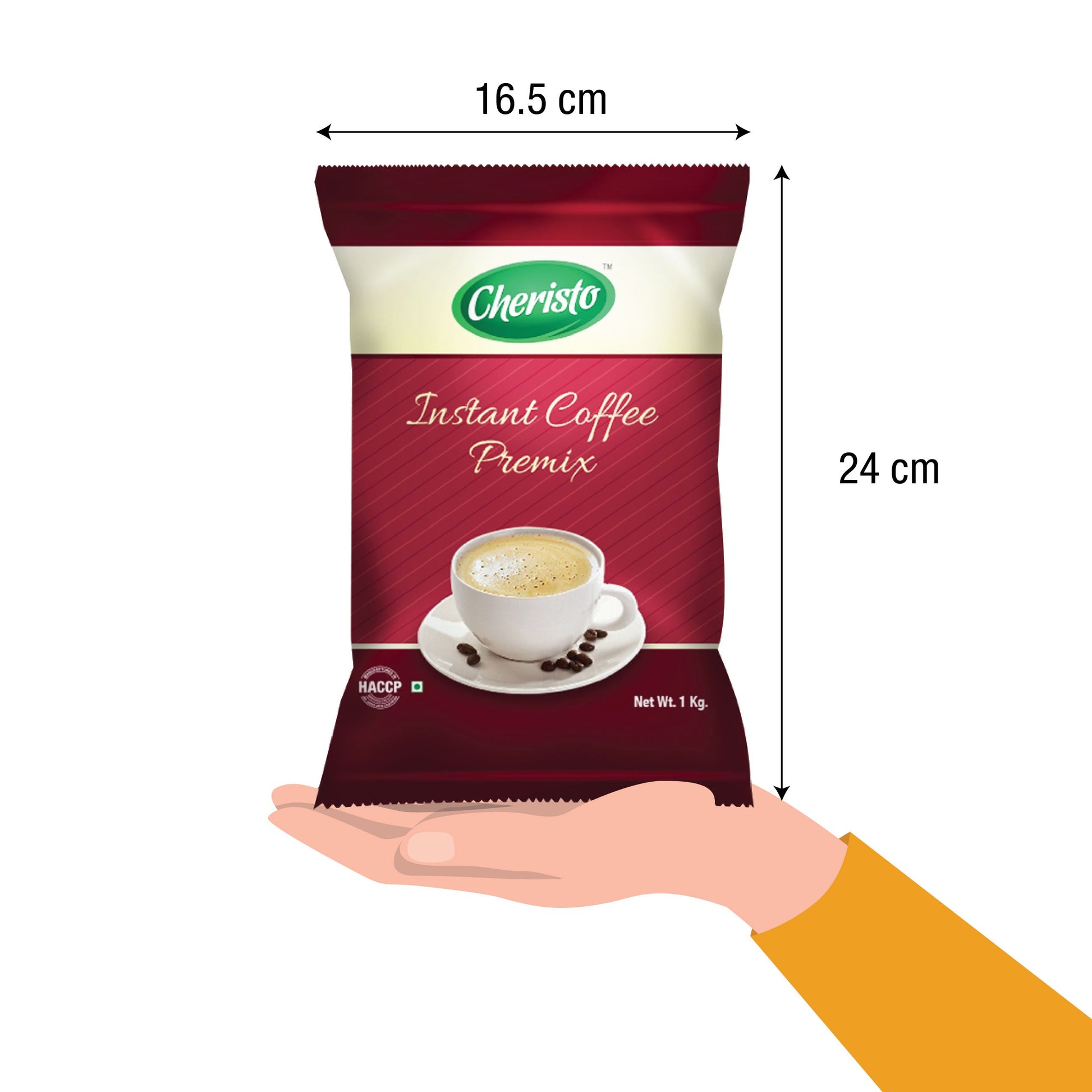Cheristo Instant Coffee Premix 3 in 1 for Vending Machine 1 Kg - COFFEE WALLA CALL ANY REQUIREMENT 99397588888 24*7