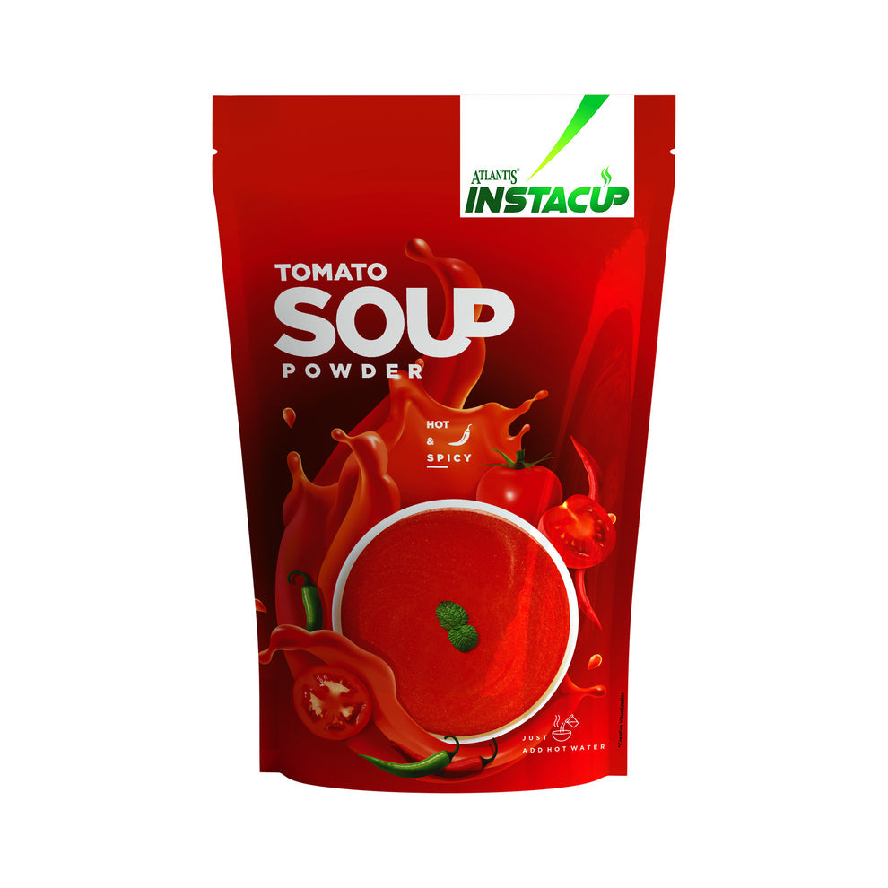 ATLANTIS SOUP PREMIX 500 gm tomato soup powder pouch with hot and spicy flavour