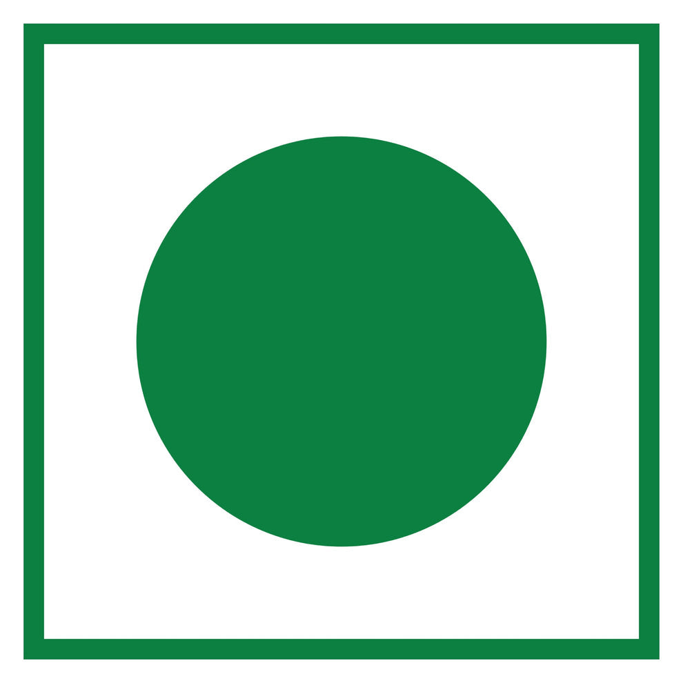 Green dot symbol indicating vegetarian product for ATLANTIS SOUP PREMIX 500 gm pack