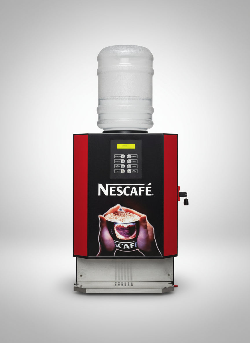 Nescafé 8-Option Coffee Vending Machine with UPI Payment | Smart Digital Beverage Dispenser | Automatic Tea, Coffee & Soup Maker for Offices & Cafés - COFFEE WALLA CALL ANY REQUIREMENT 99397588888 24*7