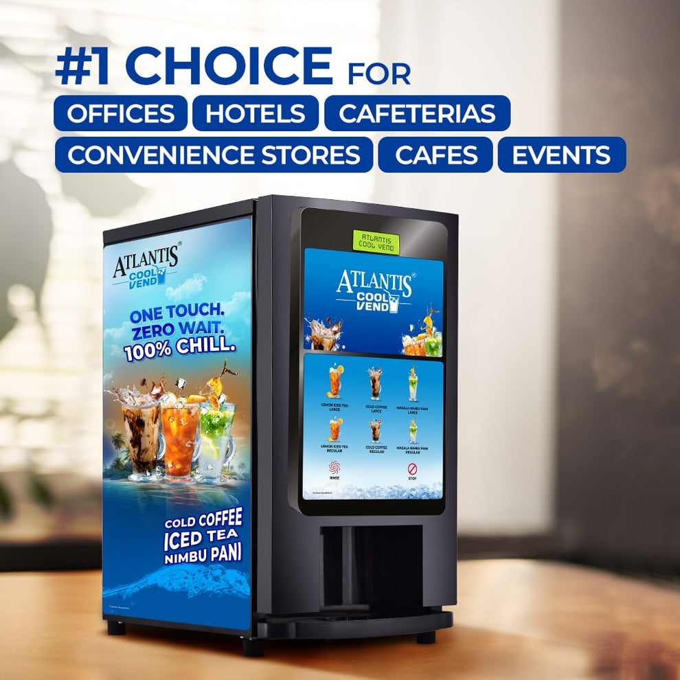 ATLANTIS COOL Vend - One Touch, Zero Wait, 100% Chill - COFFEE WALLA CALL ANY REQUIREMENT 99397588888 24*7