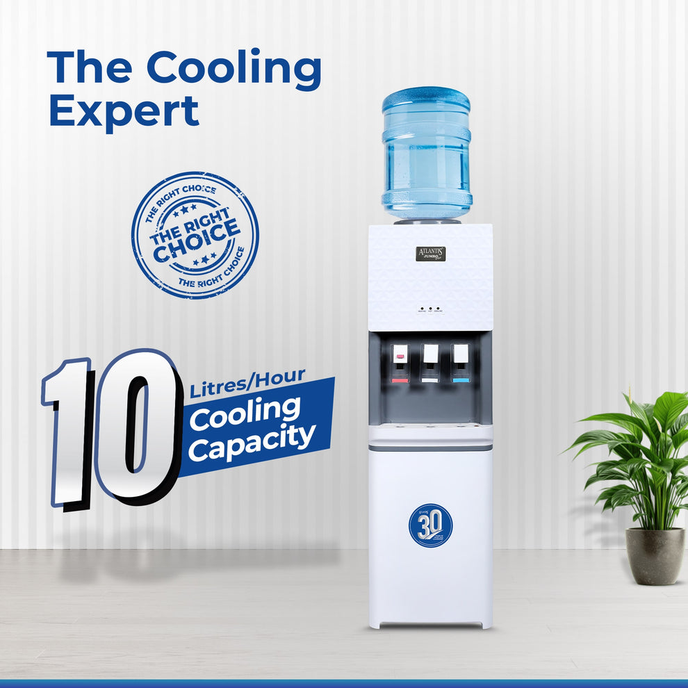 ATLANTIS JUMBO PLUS (Hot, Normal & Cold ) Floor Standing Water Dispenser | 10Litres/Hour High Cooling Capacity - COFFEE WALLA CALL ANY REQUIREMENT 99397588888 24*7