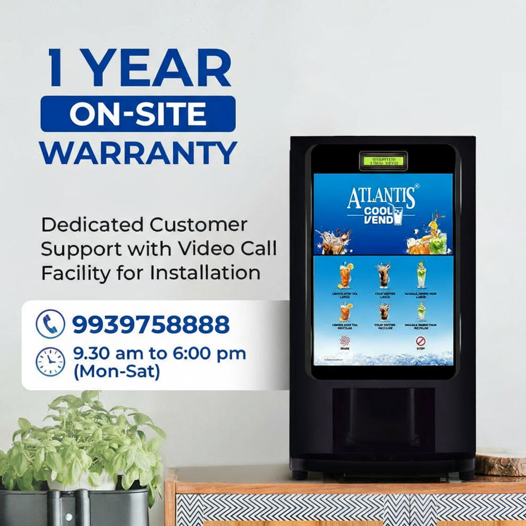 ATLANTIS COOL Vend - One Touch, Zero Wait, 100% Chill - COFFEE WALLA CALL ANY REQUIREMENT 99397588888 24*7