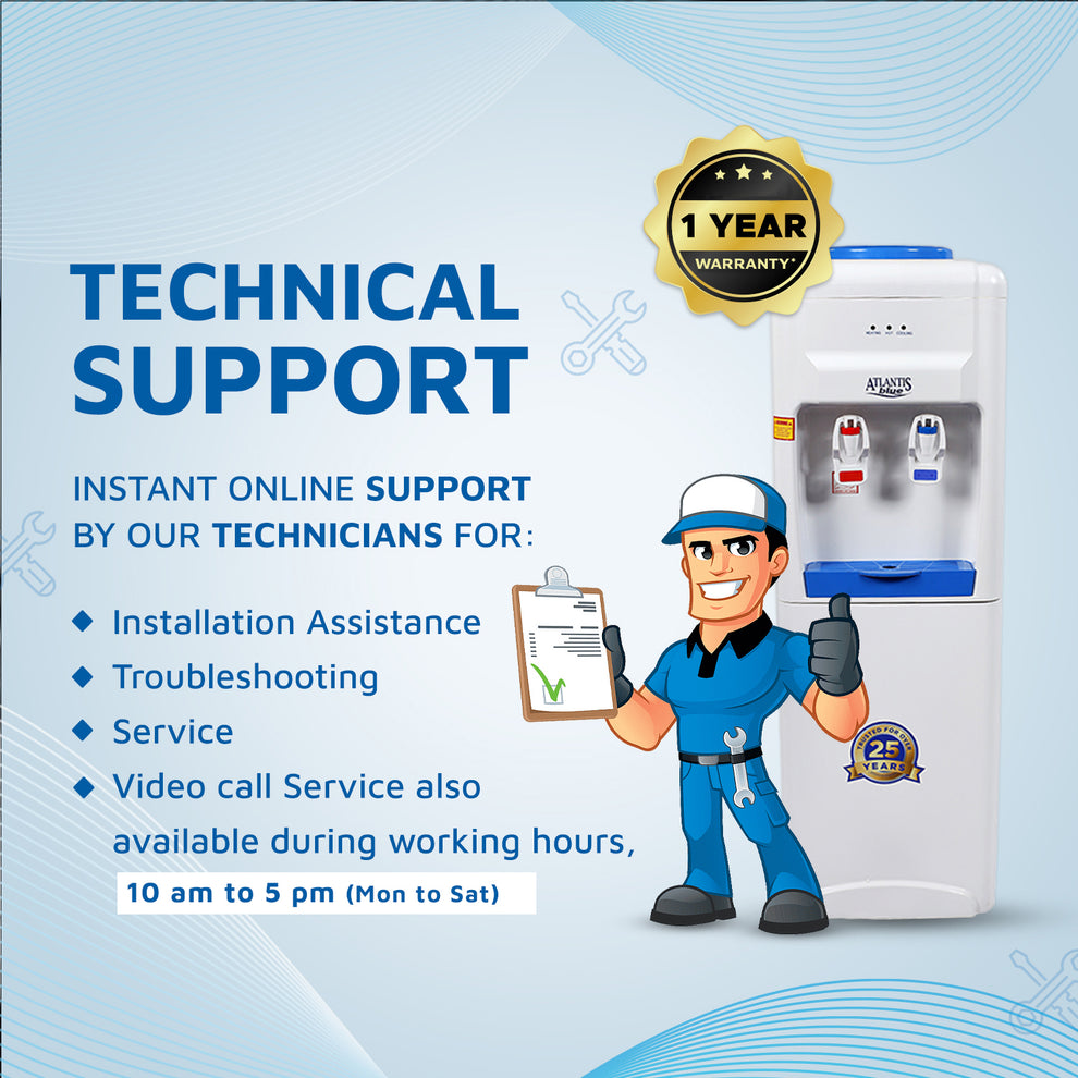 ATLANTIS BLUE Hot & Cold Floor Standing Water Dispenser (No Normal)- 2 Taps - COFFEE WALLA CALL ANY REQUIREMENT 99397588888 24*7