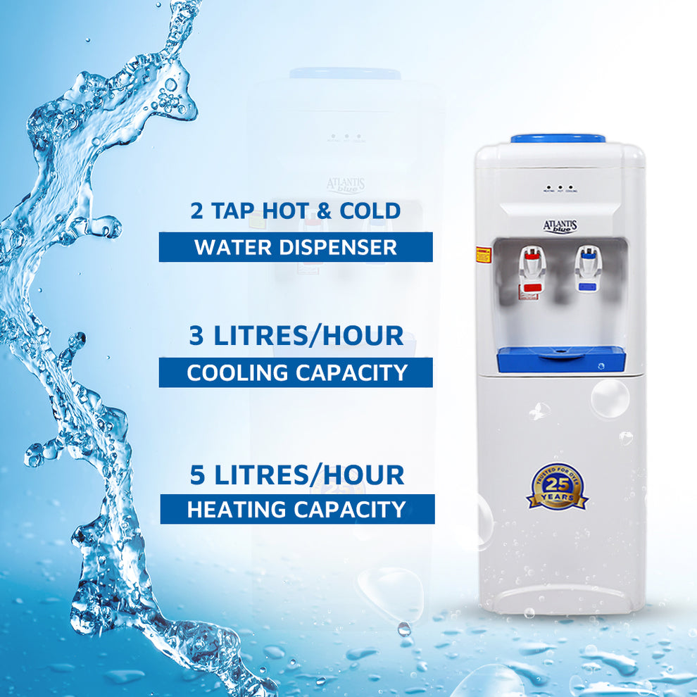 ATLANTIS BLUE Hot & Cold Floor Standing Water Dispenser (No Normal)- 2 Taps - COFFEE WALLA CALL ANY REQUIREMENT 99397588888 24*7