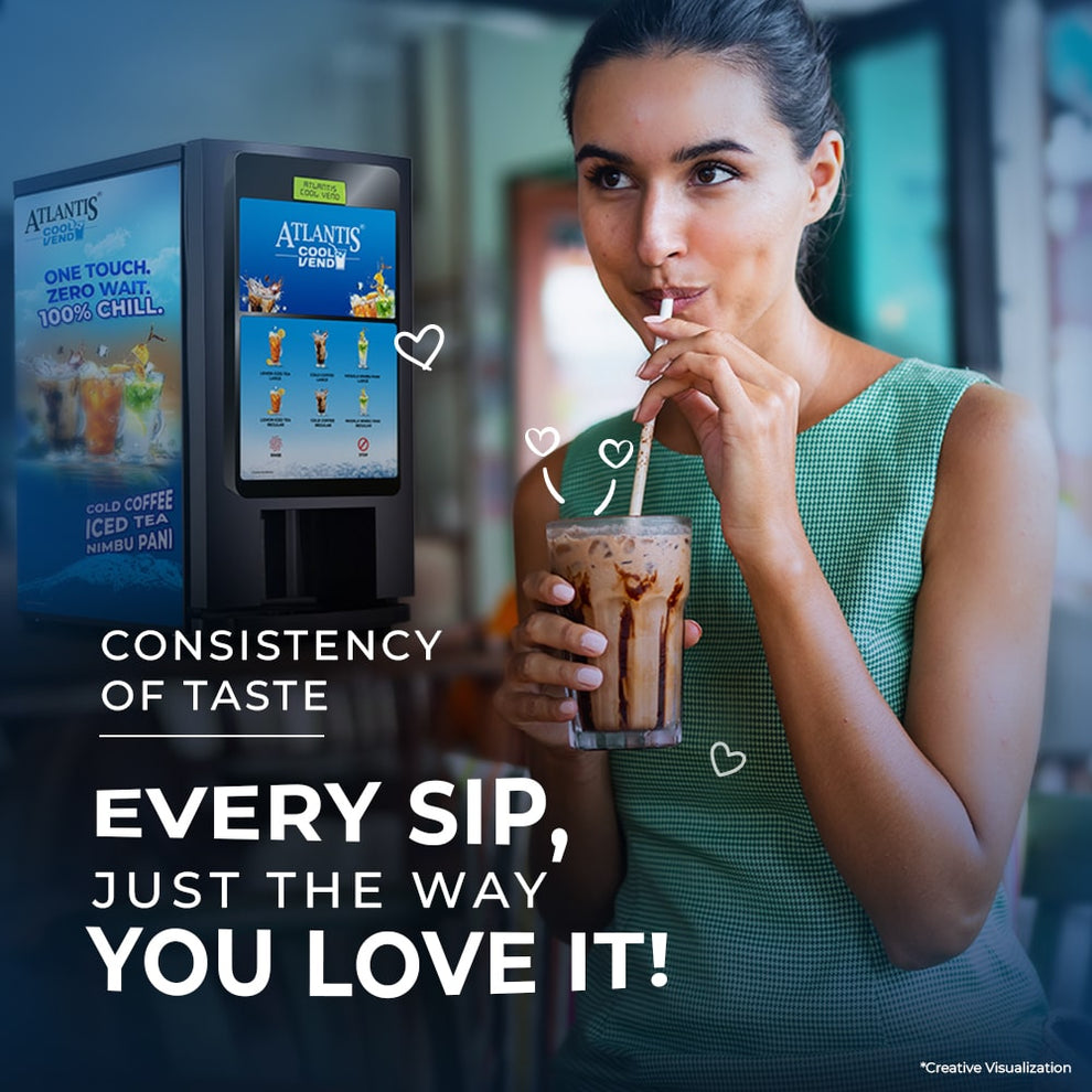 ATLANTIS COOL Vend - One Touch, Zero Wait, 100% Chill - COFFEE WALLA CALL ANY REQUIREMENT 99397588888 24*7